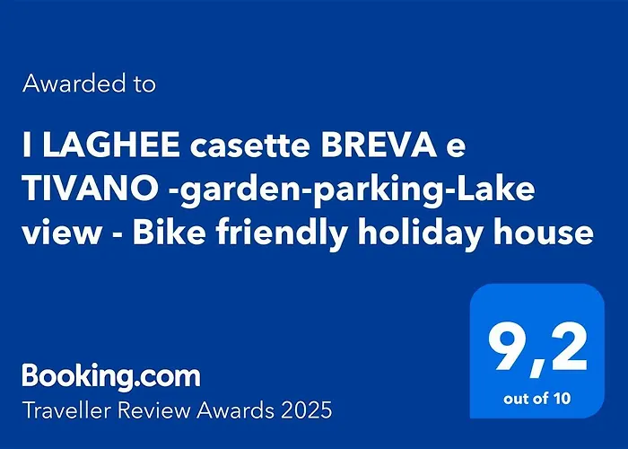 I Laghee Casette Breva E Tivano -Garden-Parking-Lake View - Bike Friendly Holiday House
